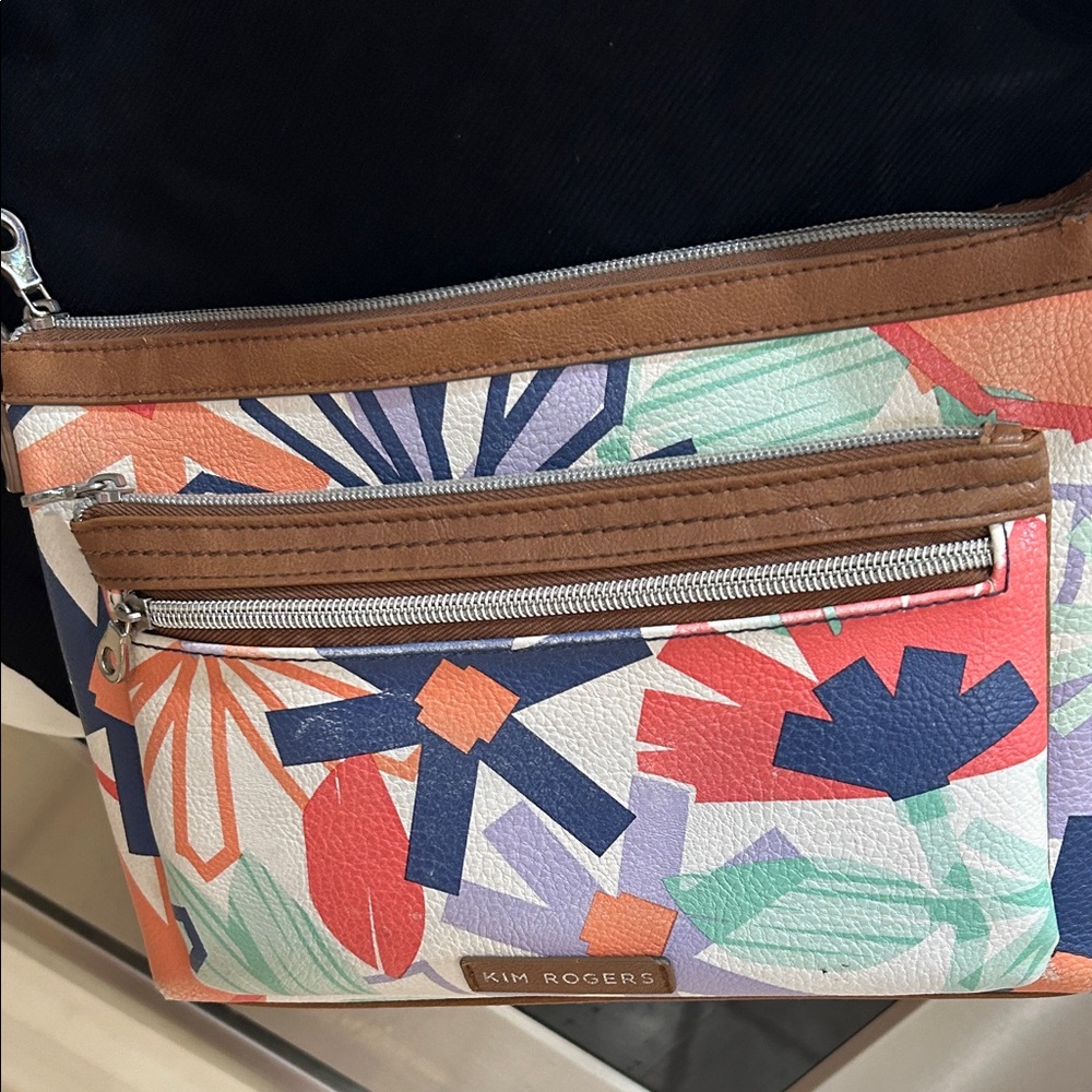 Kim Rogers Colorful Geometric Crossbody Bag